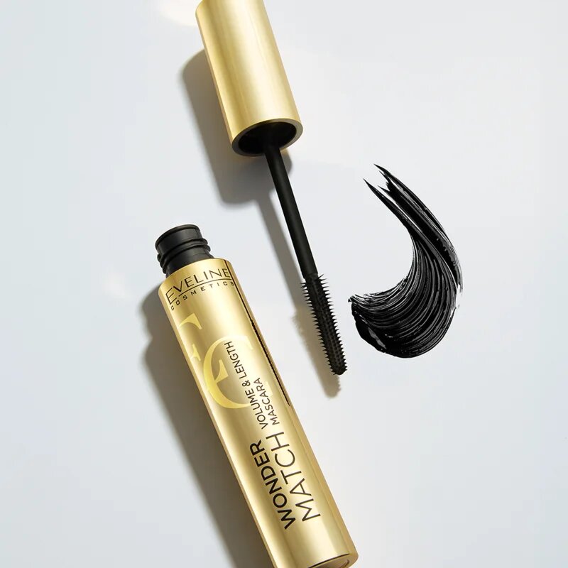 Eveline Cosmetics Wonder Match dúsító szempillaspirál árnyalat Black 7 ml