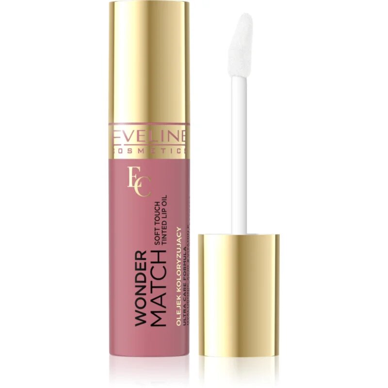 Eveline Cosmetics Wonder Match hidratáló olaj az ajkakra árnyalat 03 Strawberry Ice Cream 5 ml