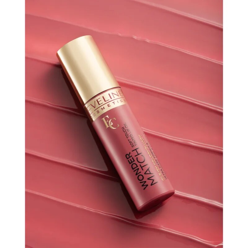 Eveline Cosmetics Wonder Match hidratáló olaj az ajkakra árnyalat 03 Strawberry Ice Cream 5 ml