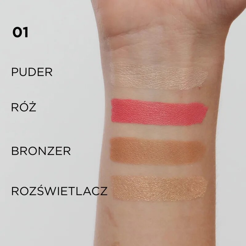 Eveline Cosmetics Wonder Match multifunkciós arc paletta 4 in 1 árnyalat 01 108 g