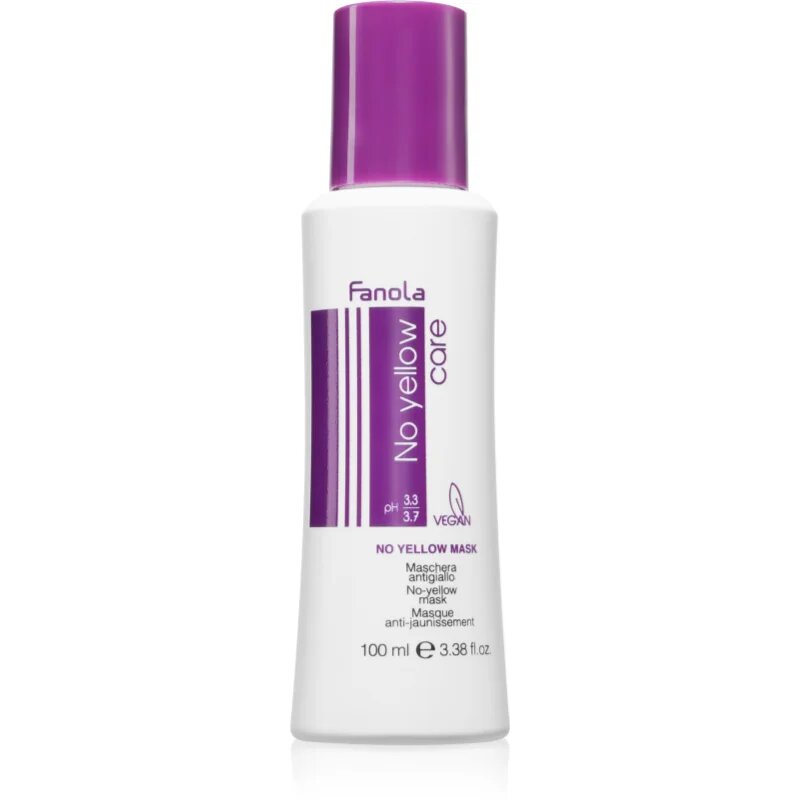 Fanola No Yellow Mask maszk semlegesíti a sárgás tónusokat 100 ml