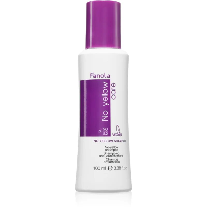 Fanola No Yellow Shampoo sampon semlegesíti a sárgás tónusokat 100 ml
