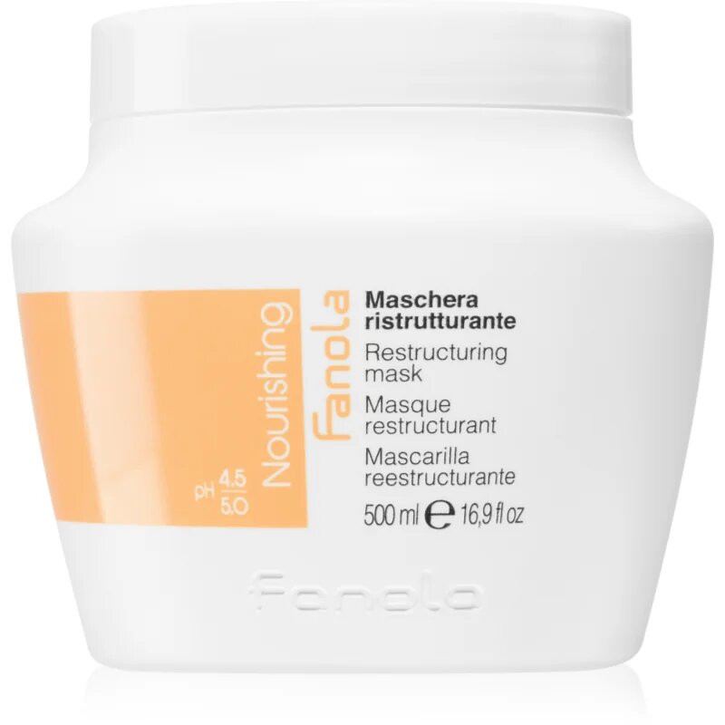 Fanola Nourishing Restructuring Mask tápláló maszk száraz és sérült hajra 500 ml
