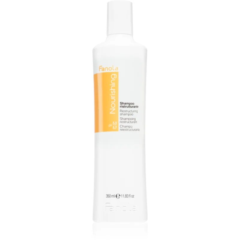 Fanola Nourishing Restructuring Shampoo tápláló sampon száraz és sérült hajra 350 ml