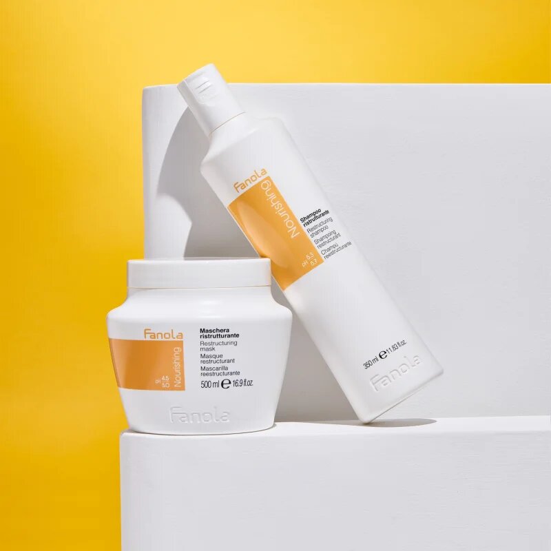 Fanola Nourishing Restructuring Shampoo tápláló sampon száraz és sérült hajra 350 ml