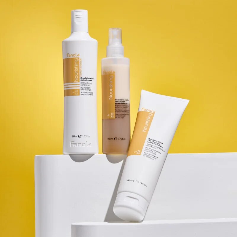 Fanola Nourishing Restructuring Shampoo tápláló sampon száraz és sérült hajra 350 ml