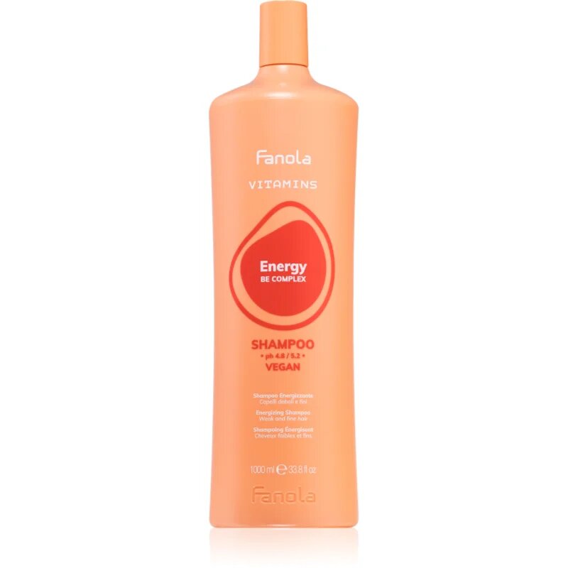 Fanola Vitamins Energizing Shampoo energizáló sampon kihullásra hajlamos legyengült hajra 1000 ml