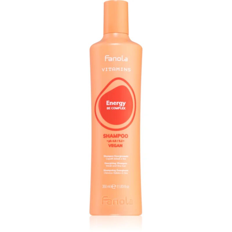 Fanola Vitamins Energizing Shampoo energizáló sampon kihullásra hajlamos legyengült hajra 350 ml