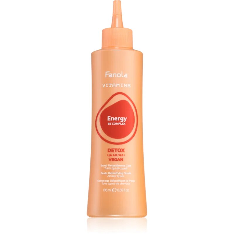 Fanola Vitamins Scalp Detoxifying Scrub tisztító peelinges gél minden hajtípusra 195 ml