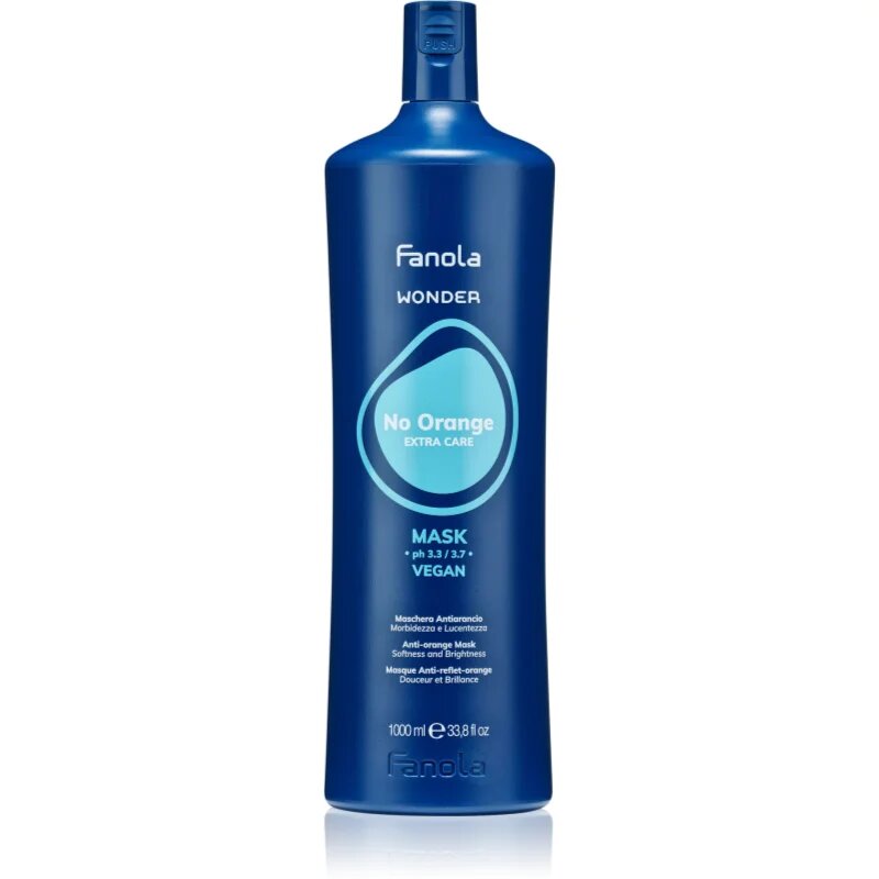Fanola Wonder No Orange Mask maszk semlegesíti a narancssárgás árnyalatokat 1000 ml