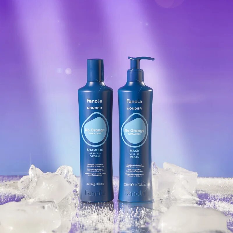 Fanola Wonder No Orange Shampoo sampon semlegesíti a narancssárgás árnyalatokat 1000 ml