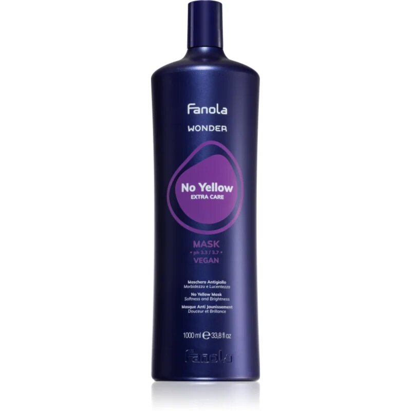 Fanola Wonder No Yellow Mask haj maszk semlegesíti a sárgás tónusokat 1000 ml