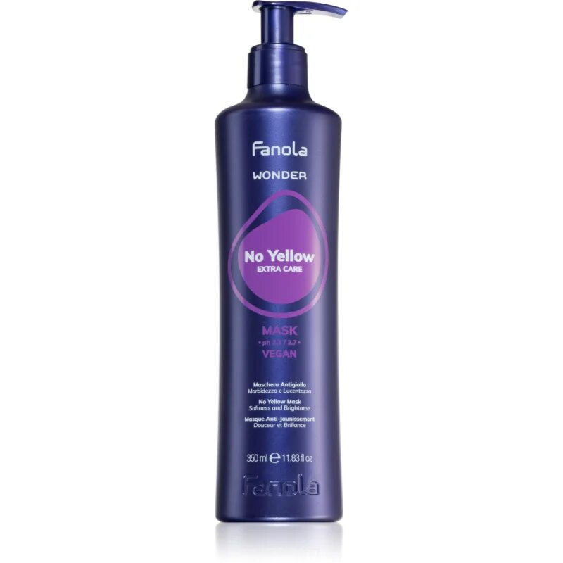Fanola Wonder No Yellow Mask haj maszk semlegesíti a sárgás tónusokat 350 ml