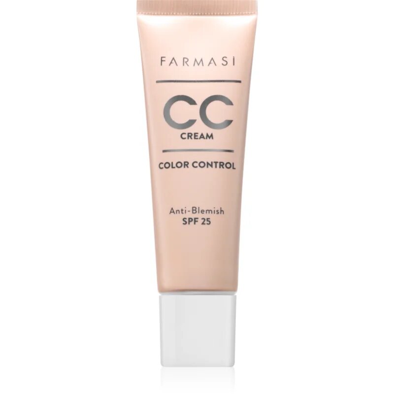 Farmasi Color Control élénkítő CC krém SPF 25 árnyalat 02 Light To Medium 30 ml