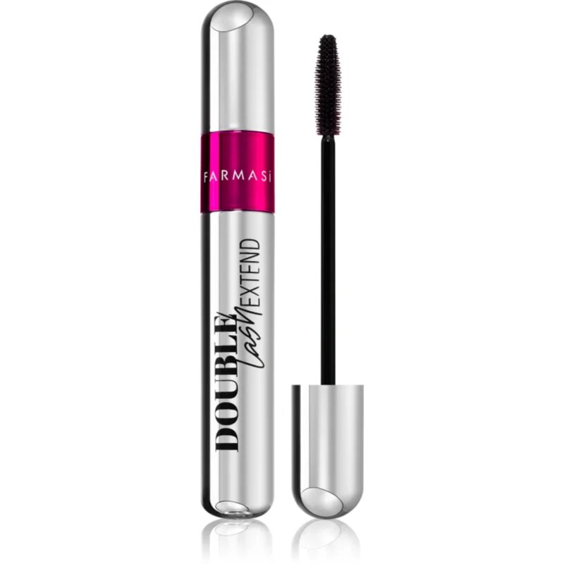 Farmasi Double Lash Extend hosszabbító göndörítő és dúsító szempillaspirál árnyalat Black 12 ml