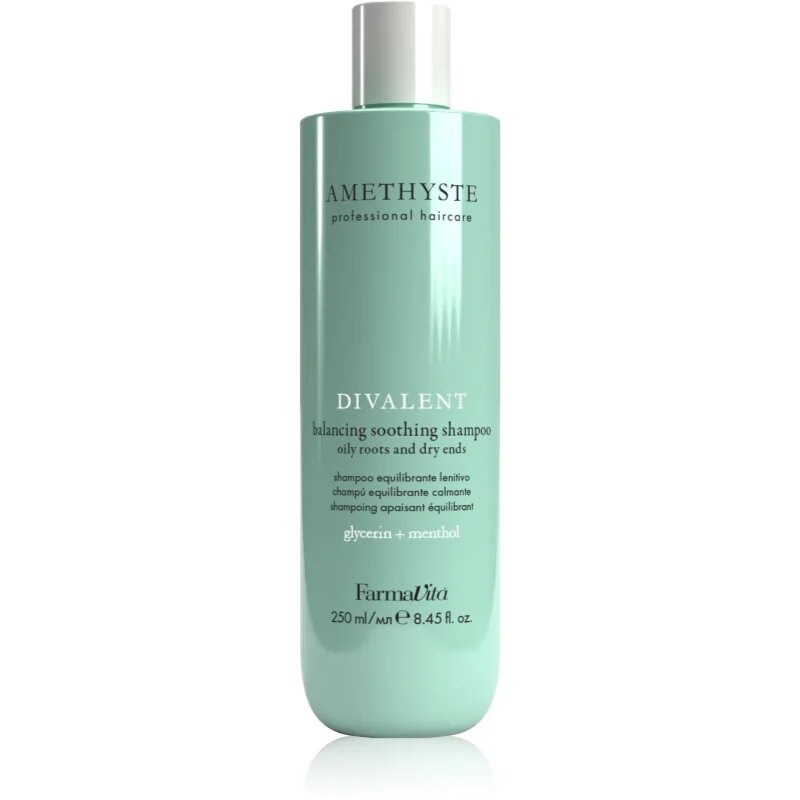 FarmaVita Amethyste Advance Divalent nyugtató sampon a száraz hajvégekre 250 ml