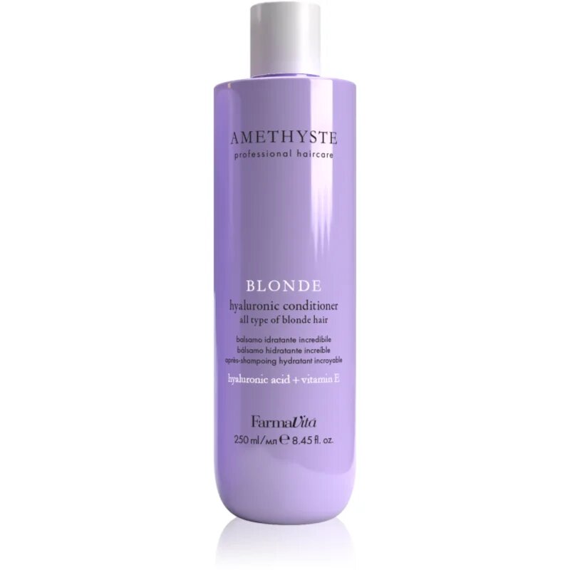 FarmaVita Amethyste Blonde lila kondicionáló semlegesíti a sárgás tónusokat 250 ml