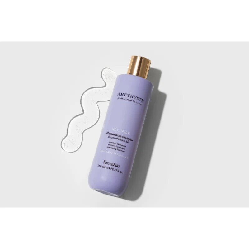 FarmaVita Amethyste Blonde lila sampon semlegesíti a sárgás tónusokat 250 ml