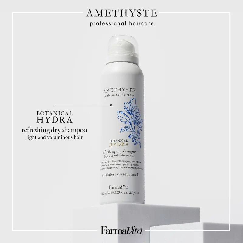 FarmaVita Amethyste Botanical Hydra száraz sampon hidratáló hatással UV szűrővel 150 ml