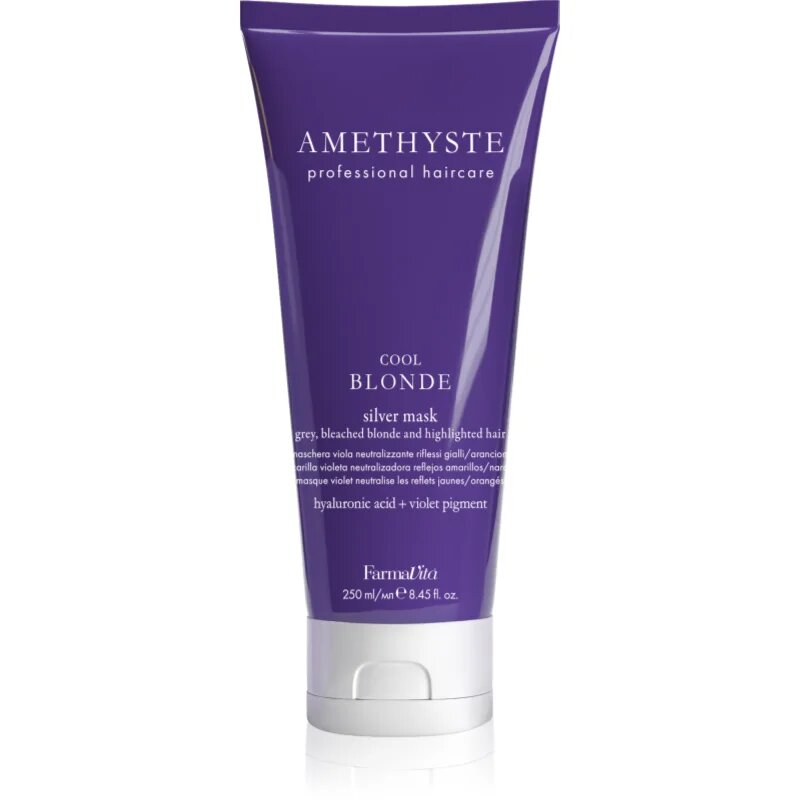 FarmaVita Amethyste Cool Blonde hidratáló maszk a szőke hideg árnyalataiért 250 ml