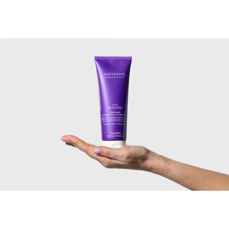 FarmaVita Amethyste Cool Blonde hidratáló maszk a szőke hideg árnyalataiért 250 ml