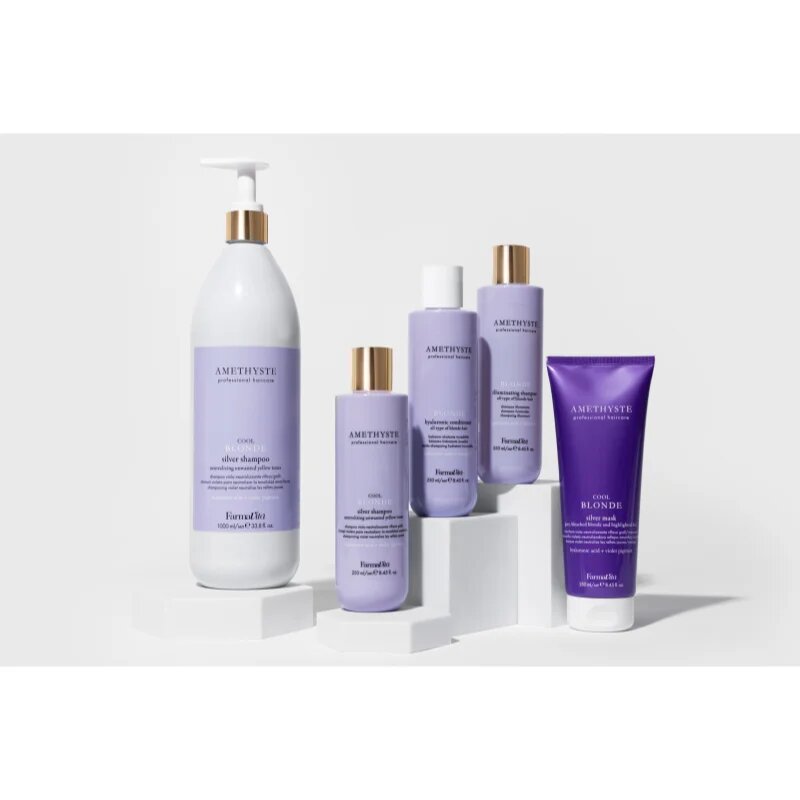 FarmaVita Amethyste Cool Blonde lila sampon a szőke és melírozott hajra 1000 ml