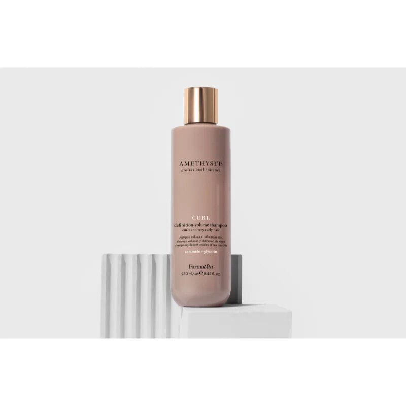 FarmaVita Amethyste Curl tápláló sampon göndör hajra 250 ml