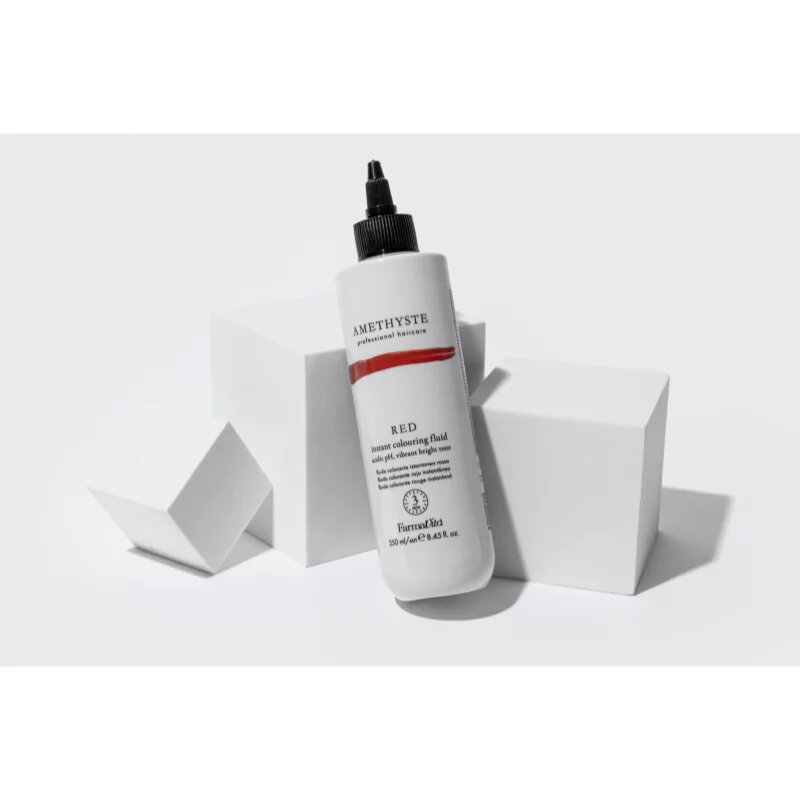 FarmaVita Amethyste Instant Colouring Fluid színező pakolás a vörös árnyalatú hajra árnyalat Red 250 ml