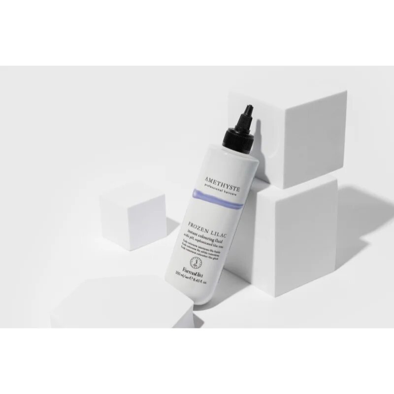 FarmaVita Amethyste Instant Colouring Fluid színező pakolás ősz hajra árnyalat Lilac Frozen 250 ml