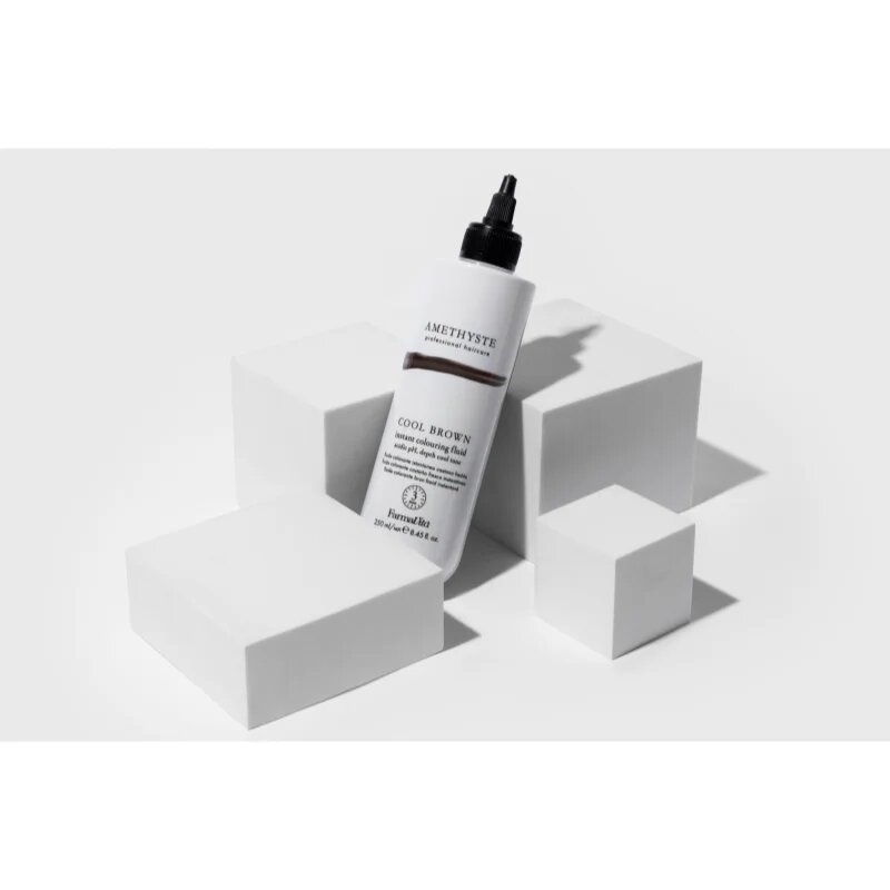 FarmaVita Amethyste Instant Colouring Fluid színező pakolás pro studené odstíny hnědé árnyalat Cool Brown 250 ml