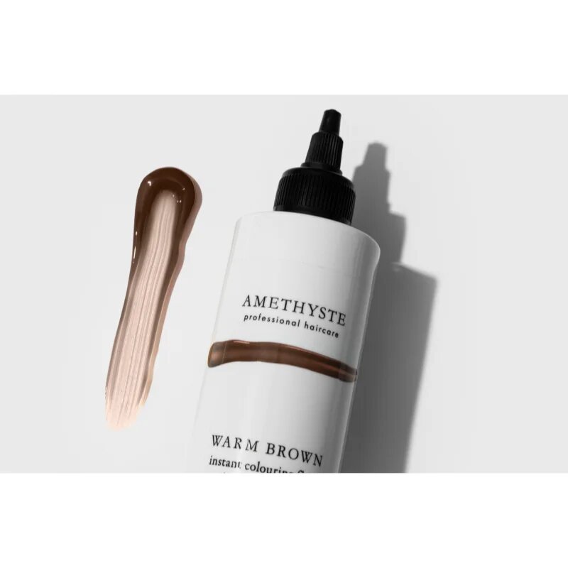 FarmaVita Amethyste Instant Colouring Fluid színező pakolás pro světle blond až středně hnědé vlasy árnyalat Warm Brown 250 ml