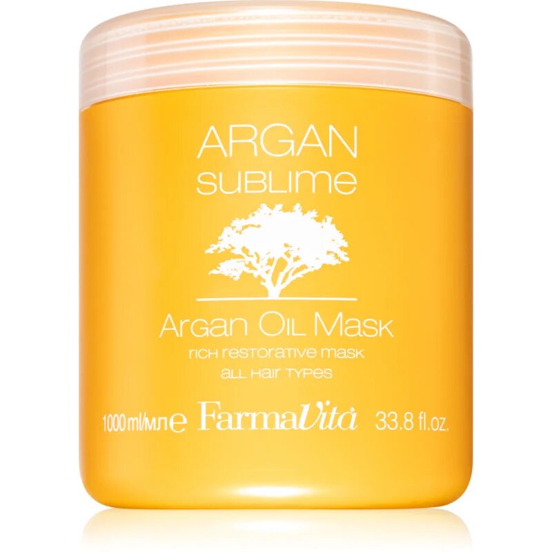 FarmaVita Argan Sublime regeneráló és hidratáló hajmaszk 1000 ml