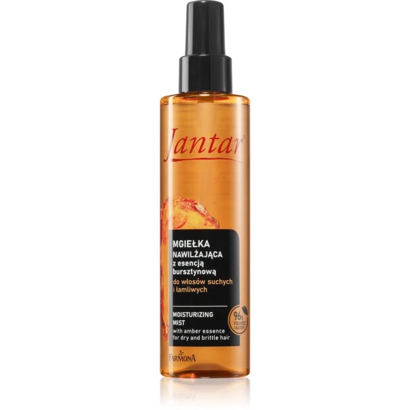 Farmona Jantar Amber Essence hidratáló permet száraz és sérült hajra 200 ml