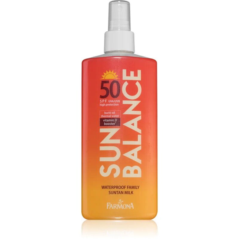 Farmona Sun Balance védő naptej az egész családnak SPF50 200 ml