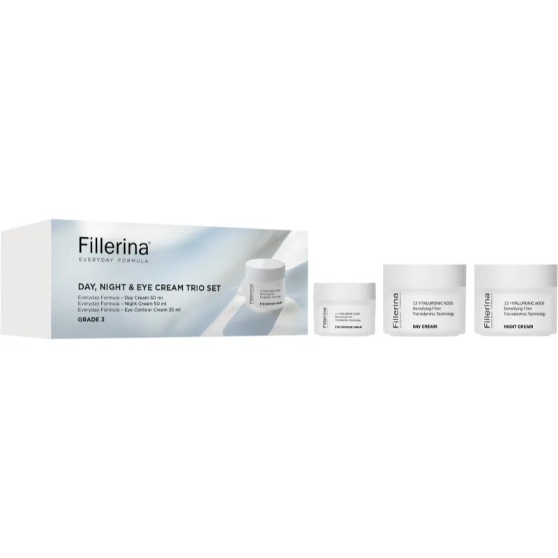 Fillerina Everyday Formula Day Night & Eye Cream Trio Set szett a ráncok ellen hölgyeknek