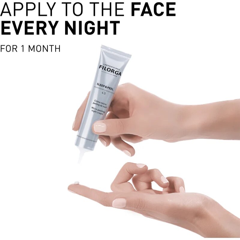 FILORGA SLEEP & PEEL 4.5 megújító éjszakai krém A.H.A.-val (Alpha Hydroxy Acids) 40 ml