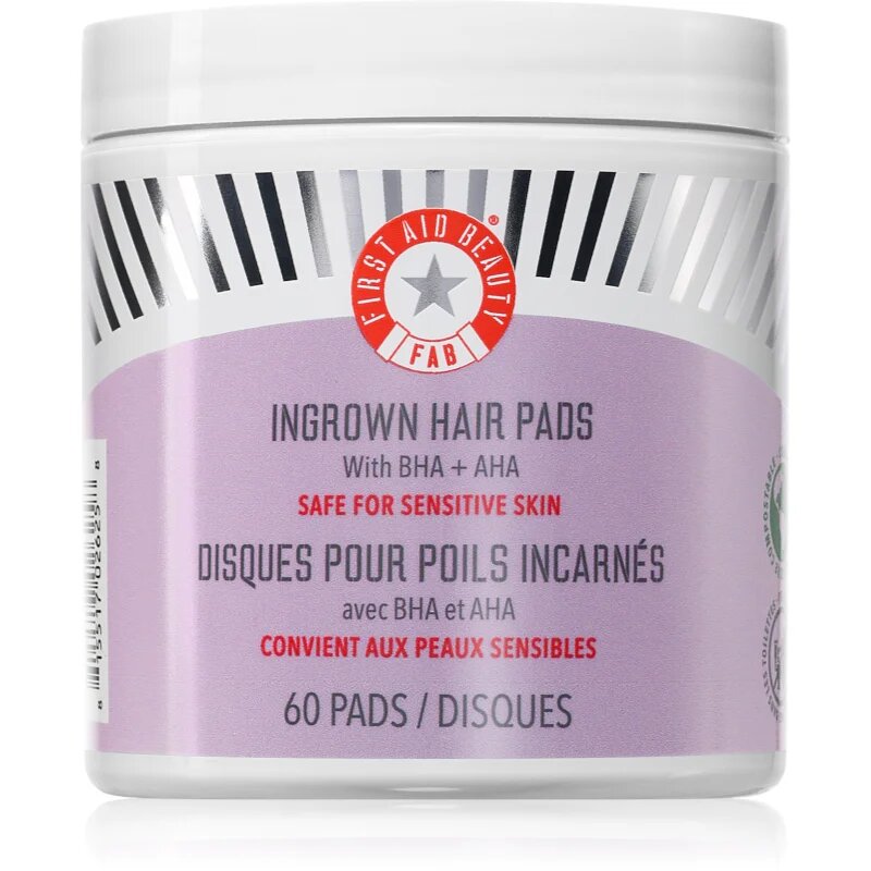 First Aid Beauty Ingrown Hair Pads hámlasztó kendők benőtt szőrszálakra 60 db