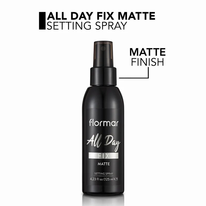flormar All Day Fix Matte mattító fixáló spray alapozóra 125 ml