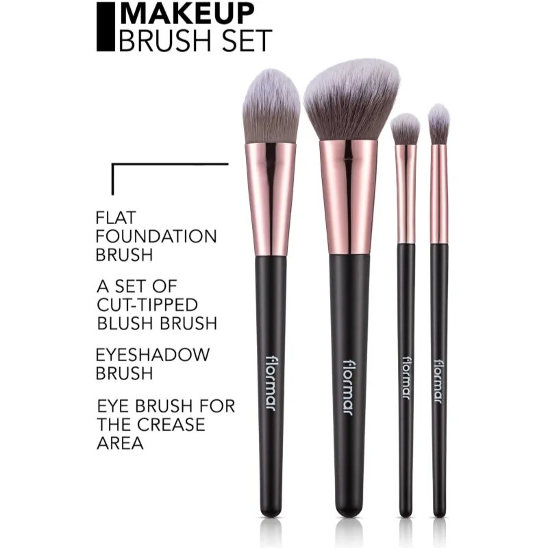 flormar Brush Set ecset szett az arcra 4 db