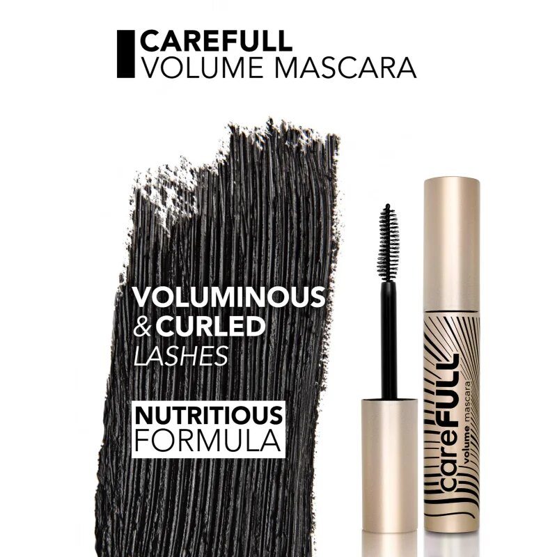flormar CareFULL Volume dúsító és ápoló szempillaspirál E-vitaminnal árnyalat Black 11 ml