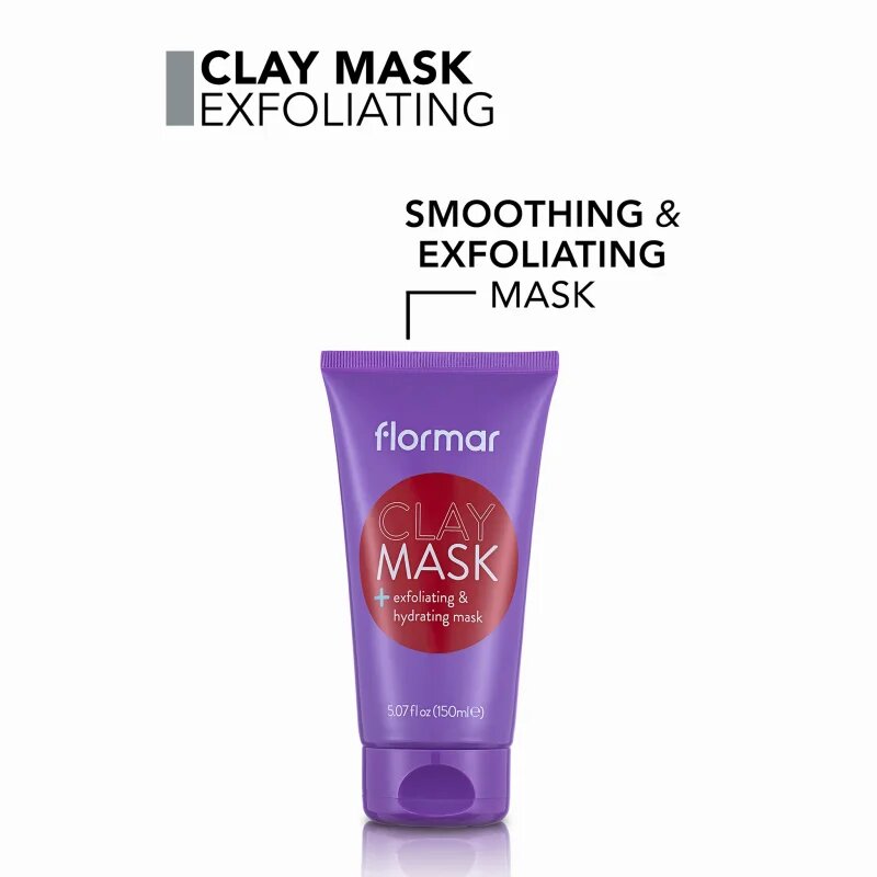 flormar Clay Mask hámlasztó tisztitó arcmaszk agyaggal 150 ml