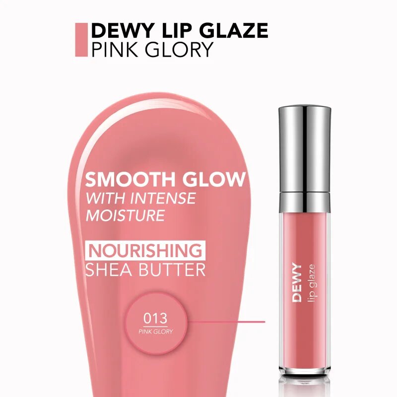 flormar Dewy Lip Glaze hidratáló ajakfény árnyalat 013 Pink Glory 45 ml