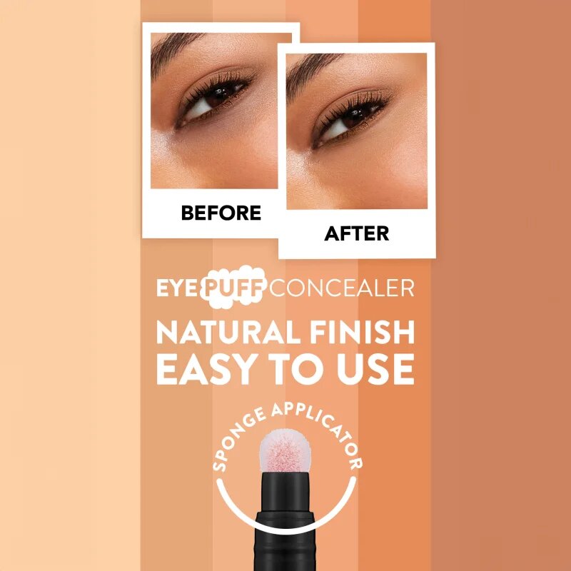 flormar Eye Puff Concealer folyékony korrektor szivacsos applikátorral árnyalat 001 Fair 3.3 ml