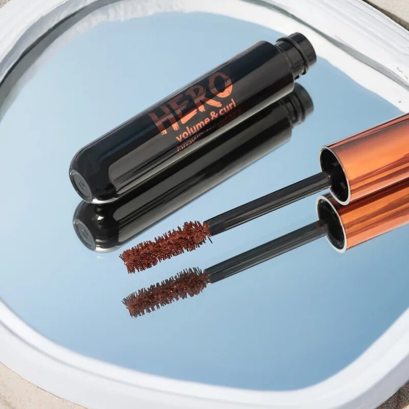 flormar Hero Volume & Curl Mascara dúsító és göndörítő szempillaspirál Brown 10 ml