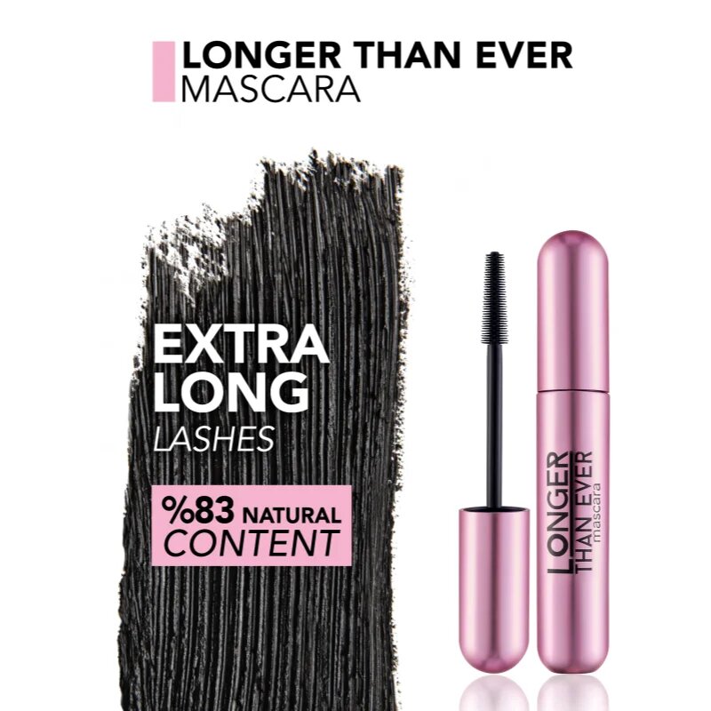 flormar Longer Than Ever Mascara szempillaspirál az extra hosszú pillákért 10 ml