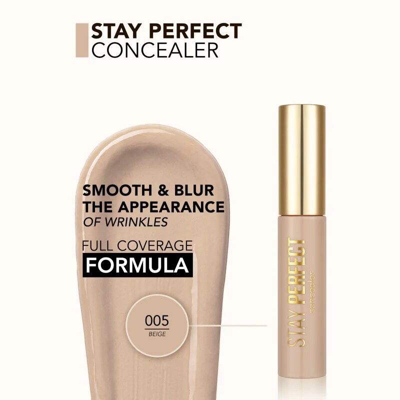 flormar Stay Perfect Concealer folyékony korrektor árnyalat 005 Beige 125 ml