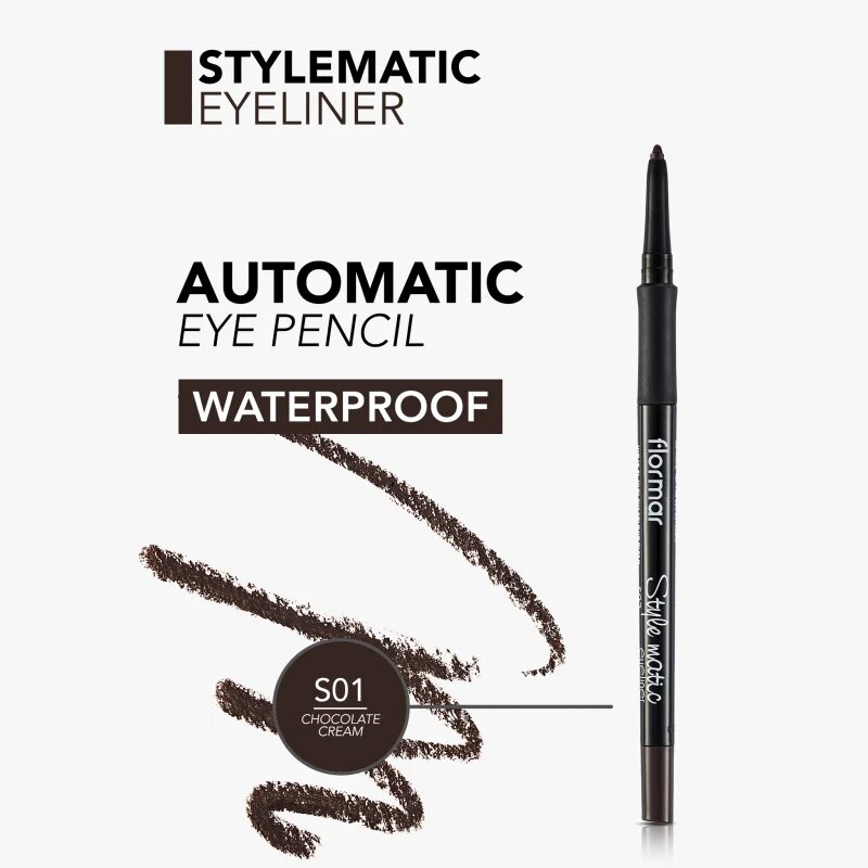 flormar Style Matic Eyeliner vízálló szemceruza árnyalat S01 Chocolate Cream 0.35 g