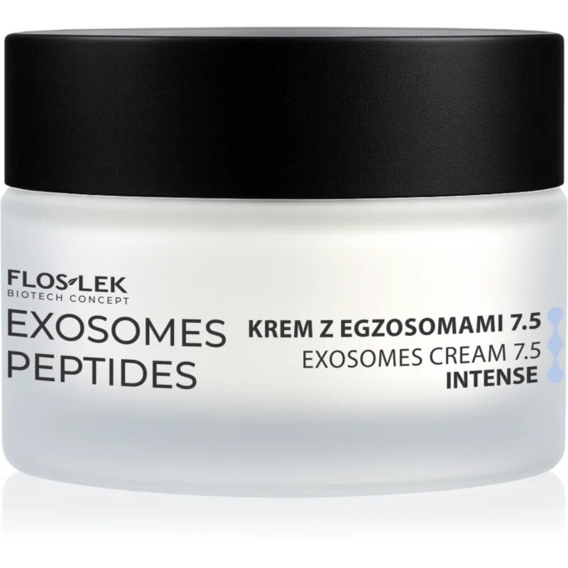 FlosLek Laboratorium Exosomes Peptides Face Cream Increasing Skin Density intenzív krém érett bőrre Intense 7.5 50 ml