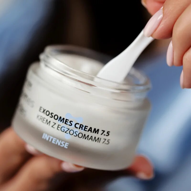 FlosLek Laboratorium Exosomes Peptides Face Cream Increasing Skin Density intenzív krém érett bőrre Intense 7.5 50 ml