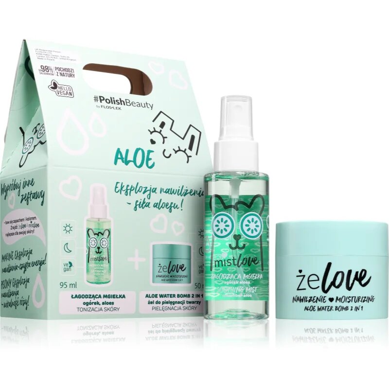 FlosLek Laboratorium ŻELOVE Aloe ajándékszett Aloe Vera tartalommal
